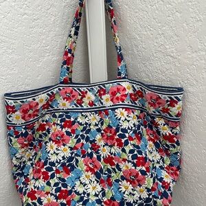 Vera Bradley Floral Tote Bag - Red, Pink, Blue, White